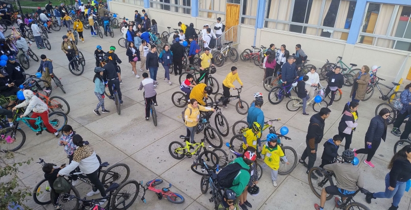El Colegio Santa María Eufrasia realiza la anual “Cicletada Familiar”